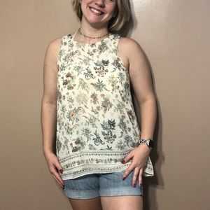 Floral business tank top❣️